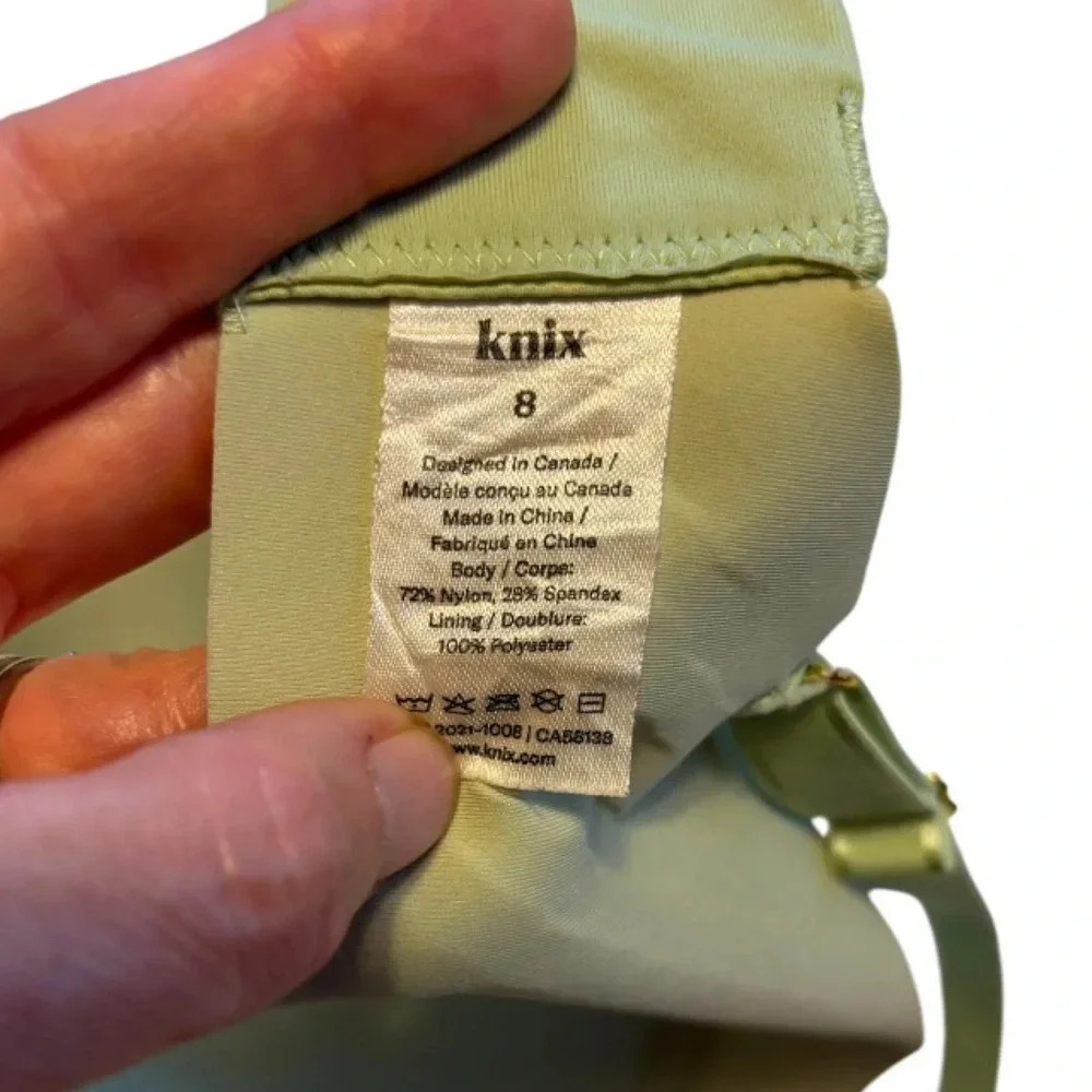 Knix WingWoman Bra COLOR GREEN (See pic) Size 8 Fits 40D, 42D, 40DD, 42D - Picture 5 of 5